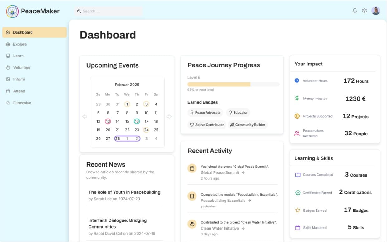 🧭 Gamified Dashboard